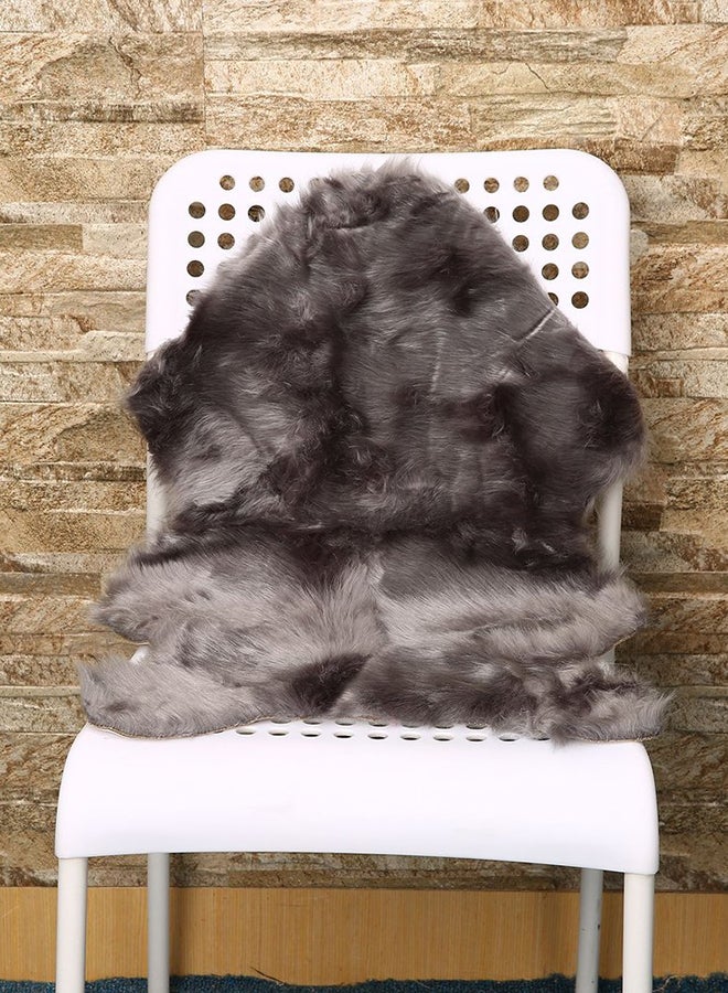 Super Soft Fluffy Warm Chair Cover Faux Fur Gray 40 x 60centimeter - Image 2