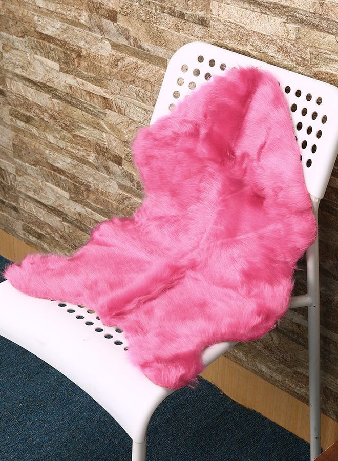 Super Soft Fluffy Warm Chair Cover Faux Fur Pink 40 x 60centimeter - Image 2