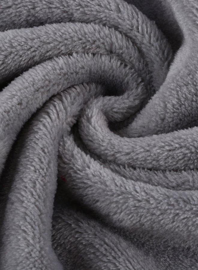 بطانية سرير مريحة للنوم صوف رمادي - Image 2
