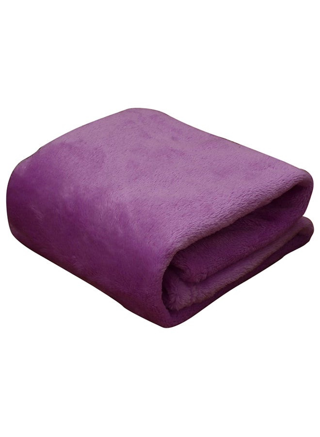 بطانية سرير مريحة للنوم صوف ارجواني فاتح 150x110سم - Image 1