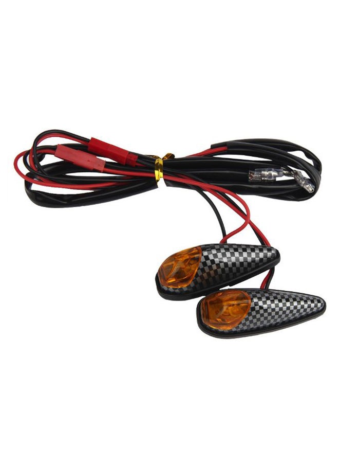 Generic 2-Piece Motorcycle Turn Signal LED Light Indicator Set 