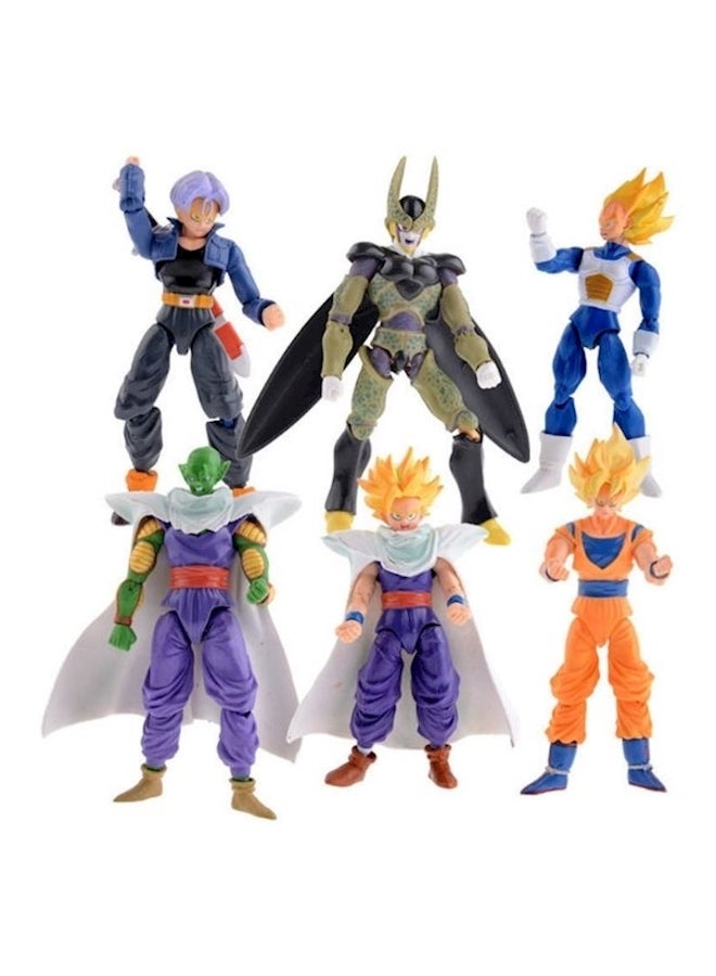 6-Piece Dragon Ball Super Saiyan Joint Movable Collectible Model Action Figure Toy Set - Image 1