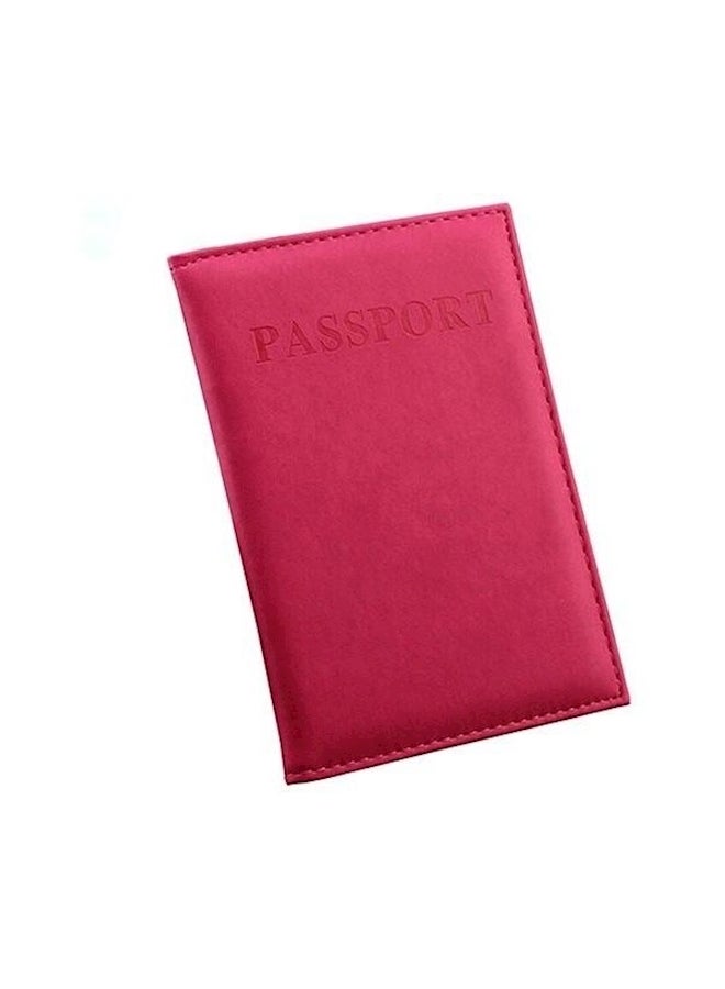 Travel Passport ID Card Cover Holder Case Pink 
