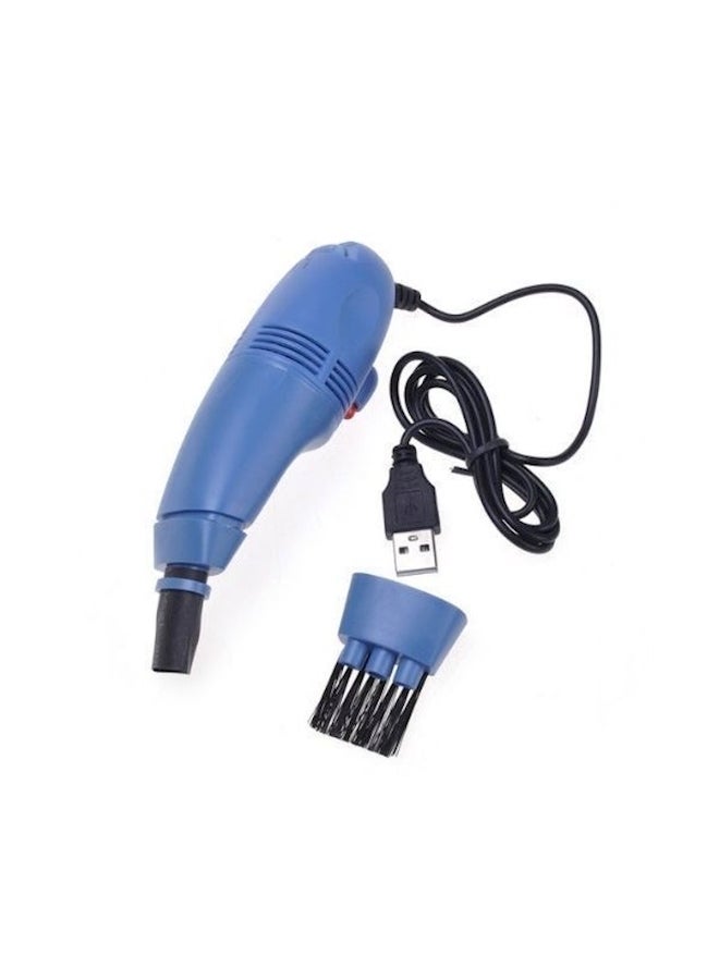 مكنسة كهربائية بمنفذ USB لأجهزة الكمبيوتر واللابتوب أسود/أزرق