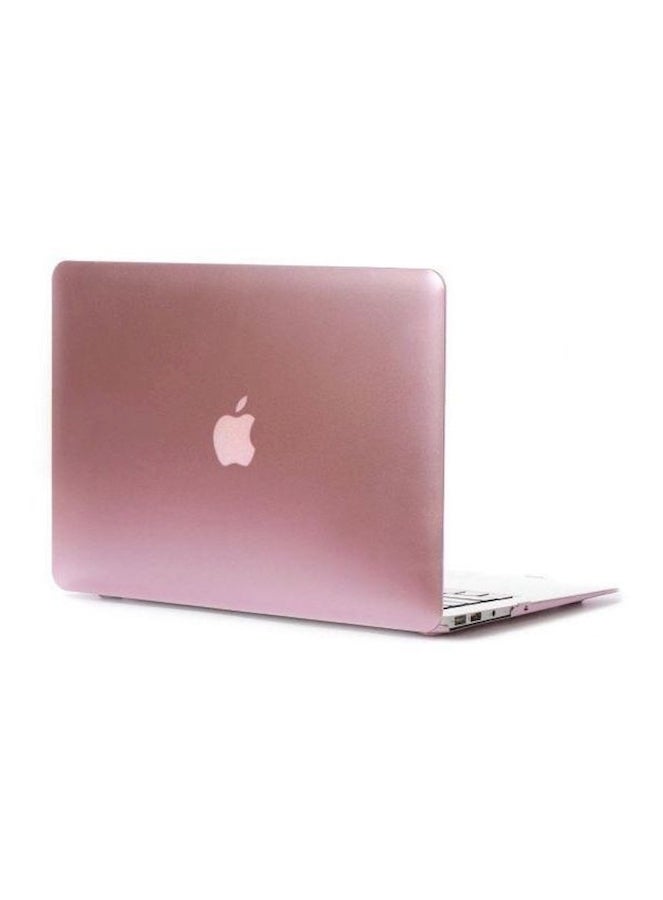 Crystal Matte Rubber Coated Plastic Hard Case For Macbook Retina 15/15.4 Inch Pink  - Image 1