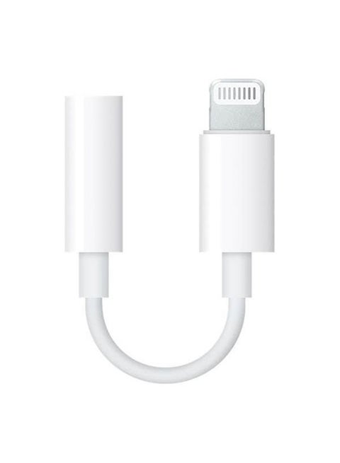 Lightning Headphone Jack Adapter White