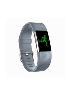 Fitbit Replacement Silicone Rubber Strap For Charge2 Grey  - Image 1