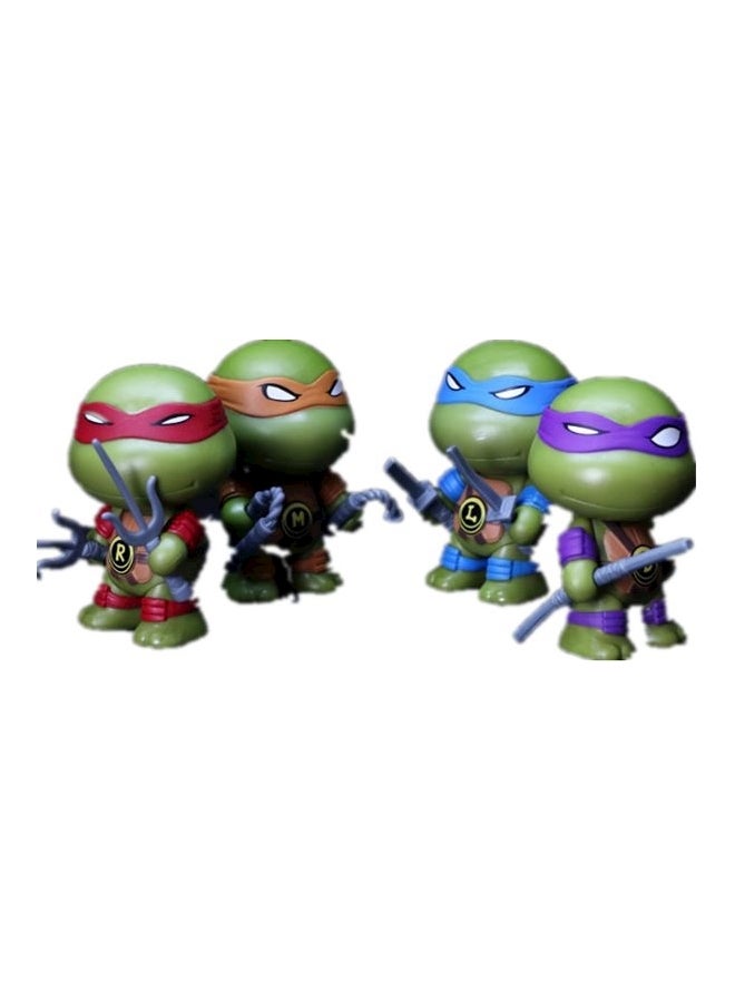 4-Piece Teenage Mutant Ninja Turtles Action Figure 7 cm 7cm - Image 1