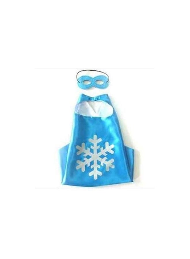 Generic - Snowflakes Costume With Mask And Cape One Size - Image 1