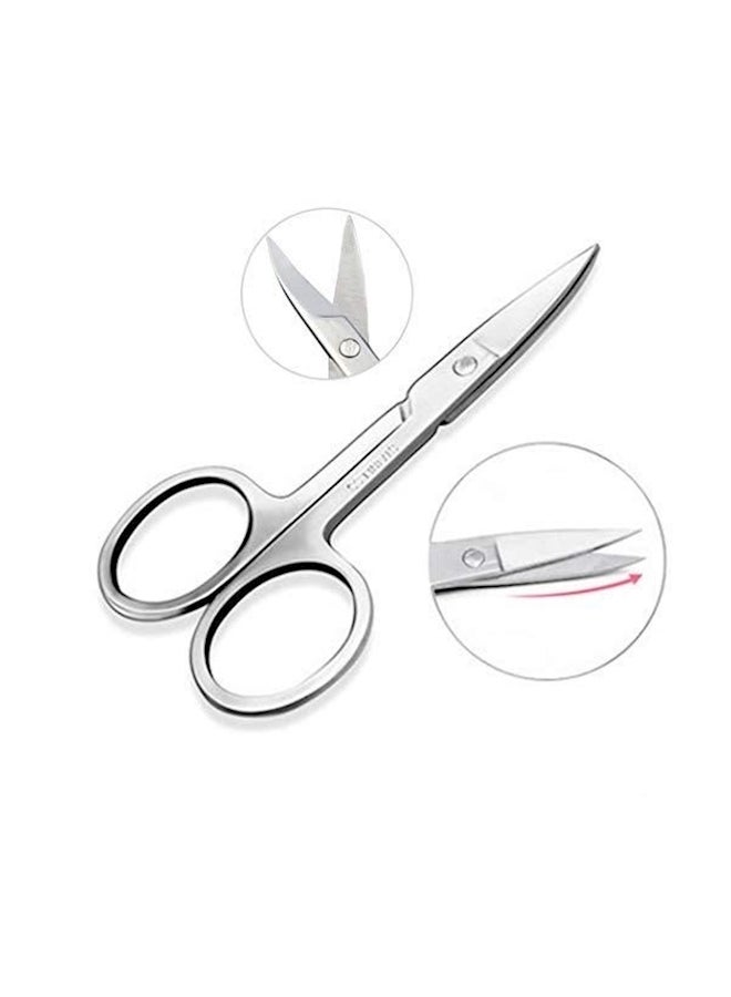 Nose Hair Eyebrow Scissors Silver - Image 2