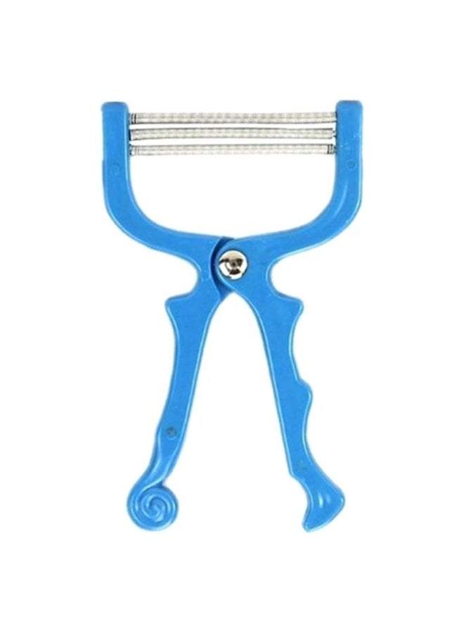 أداة تشذيب زنبركية يدوية للرقبة والوجه أزرق / فضي