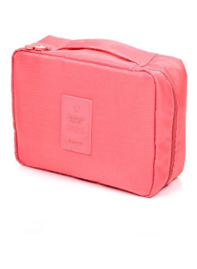 Portable Toiletry Travel Kit Organizer Cosmetic Bag Pink - Image 1