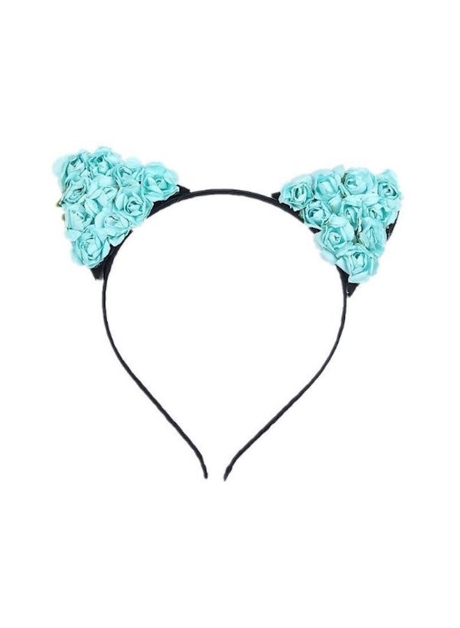 Cat Ear Hair Band Blue/Black