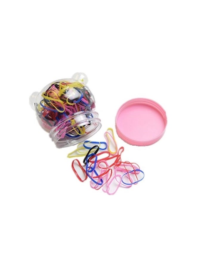 150-Piece Disposable Hair Tie Pink/Red