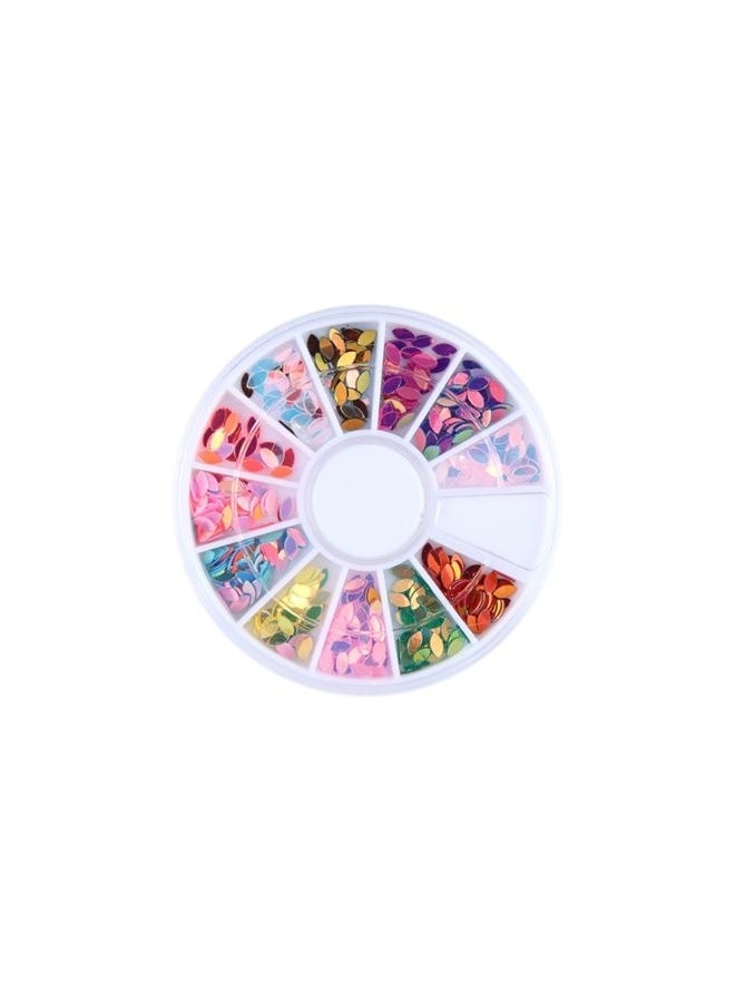 Metal Slice Stickers Design Wheel Decoration Nail Art