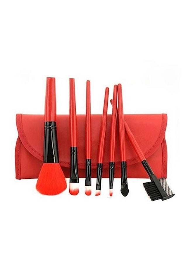 Generic Pro Makeup Brush Red 