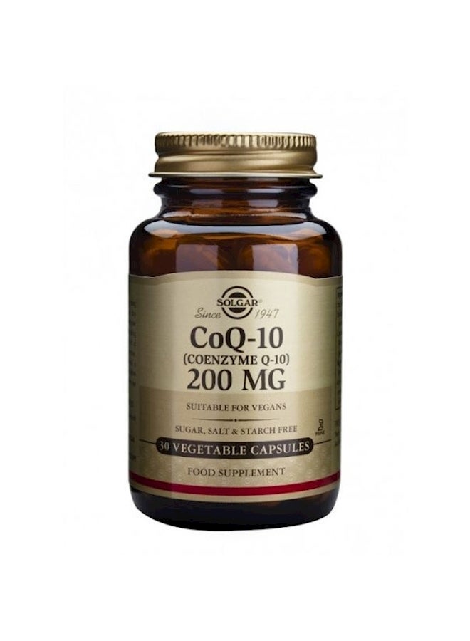 Solgar Coenzyme Q10 200 mg - 30 Vegetable Capsules