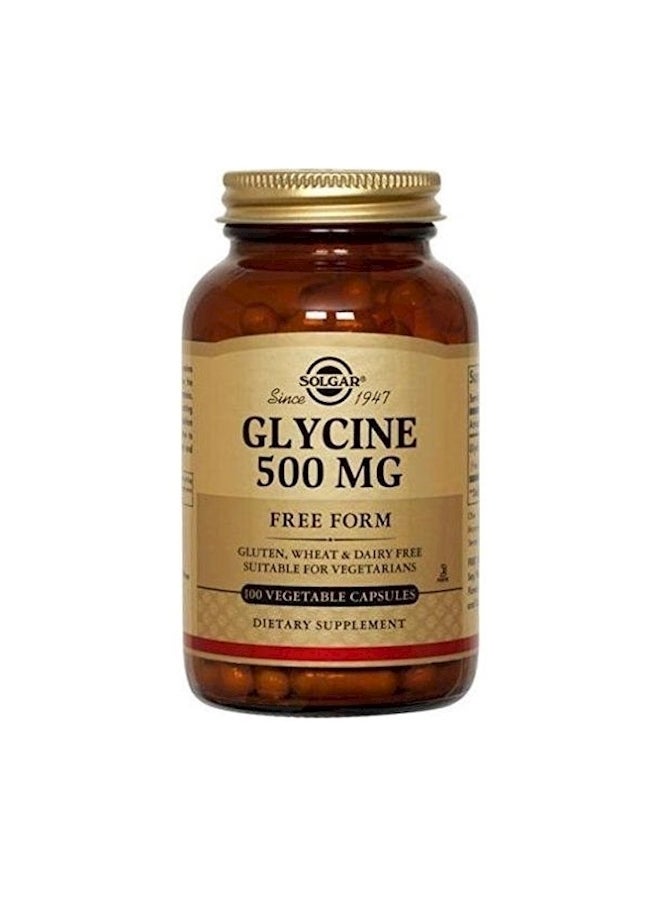 Solgar Glycine Dietary Supplement - 100 Capsules - Image 1