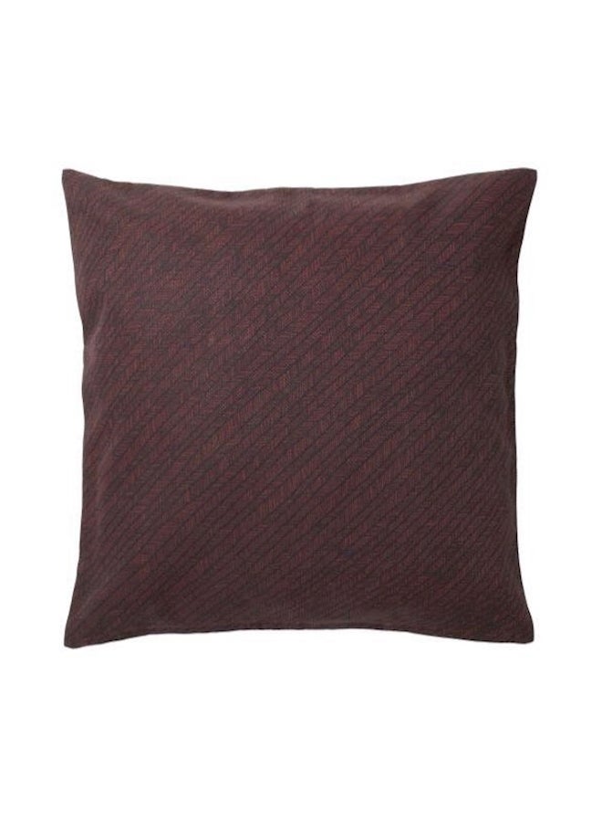 غطاء وسادة مطبوع cotton بني 50x50سم - Image 1