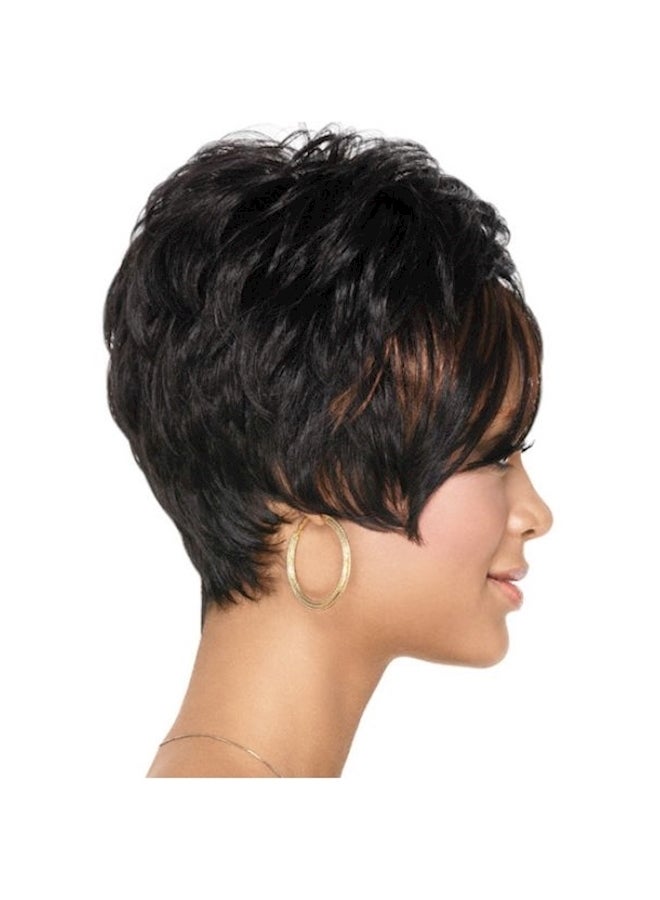 Generic Fashion Tones Short Curly Hair Wig Black  - Image 2