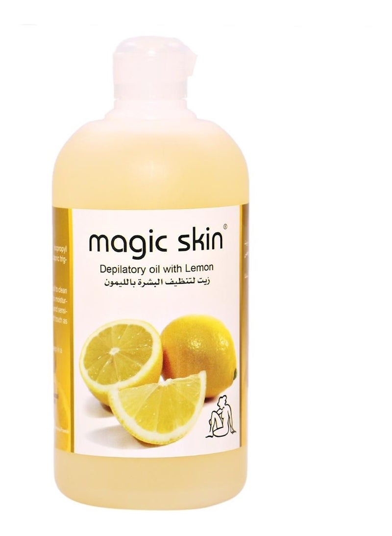 ماجيك سكين زيت بالليمون لإزالة شعر الجسم 500ملليلتر - Image 1