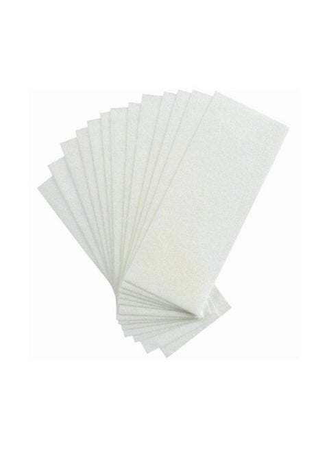100-Piece Hair Removal Depilatory Wax Strip Set White