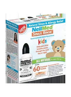 NeilMed 60-Packet Sinus Rinse Pediatric Kit White/Black 
