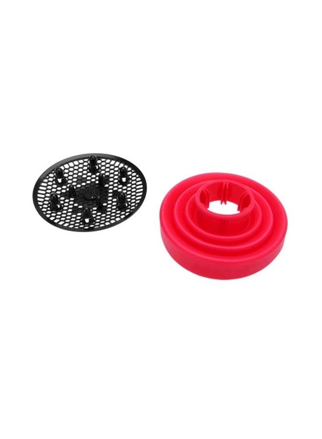 Folding Hairdryer Diffuser Red 136g / 4.79 - Image 1