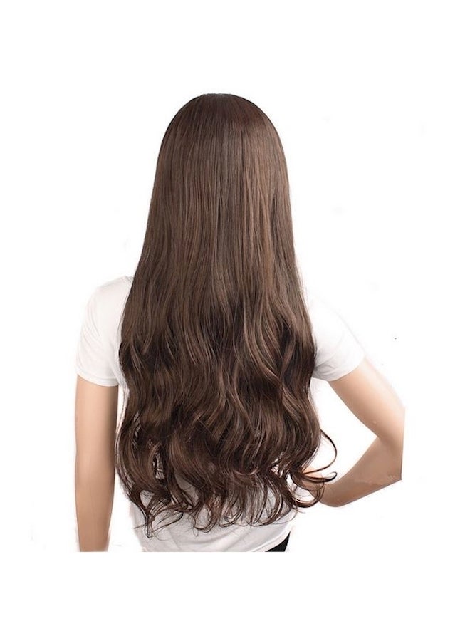 Curly Hair Extension Dark Brown 70cm - Image 1