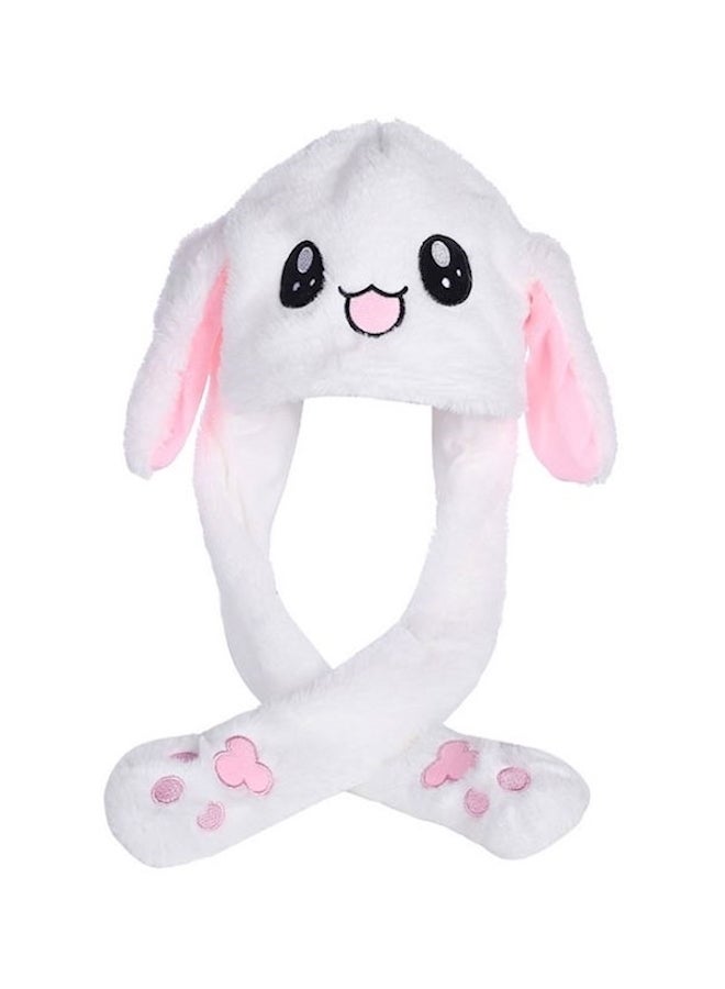 Generic Plush Rabbit Ear Hat White/Pink/Black - Image 1