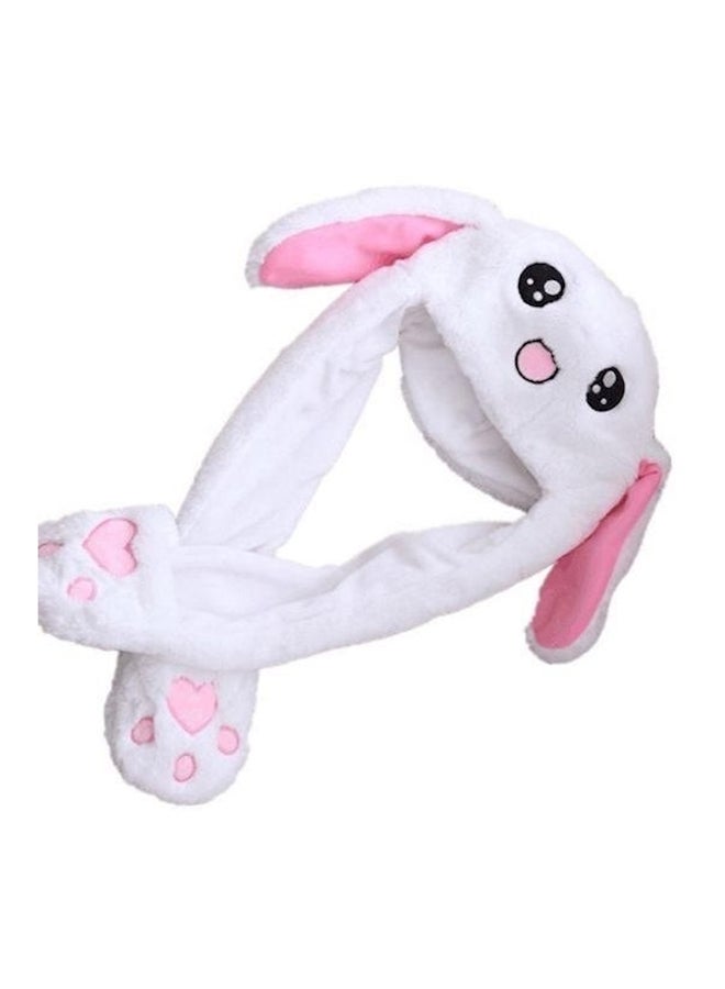 Generic Plush Rabbit Ear Hat White/Pink/Black - Image 1