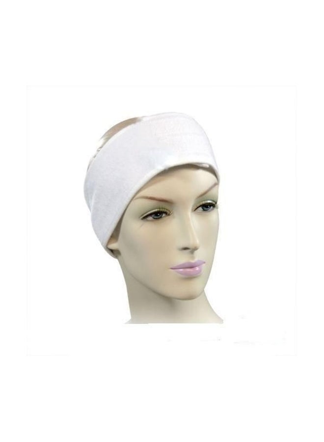 Generic Elastic Towel Head With Velcro White