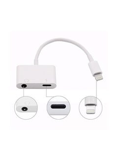 Dual Lightning Adapter Splitter For Apple iPhone 8/8 Plus White