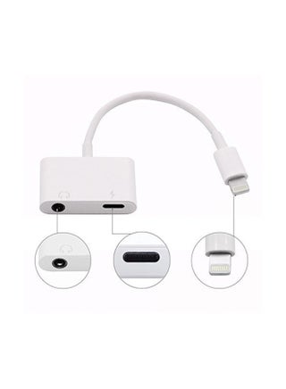 Dual Lightning Adapter Splitter For Apple iPhone 8/8 Plus White - v1560400342/N23446156A_1