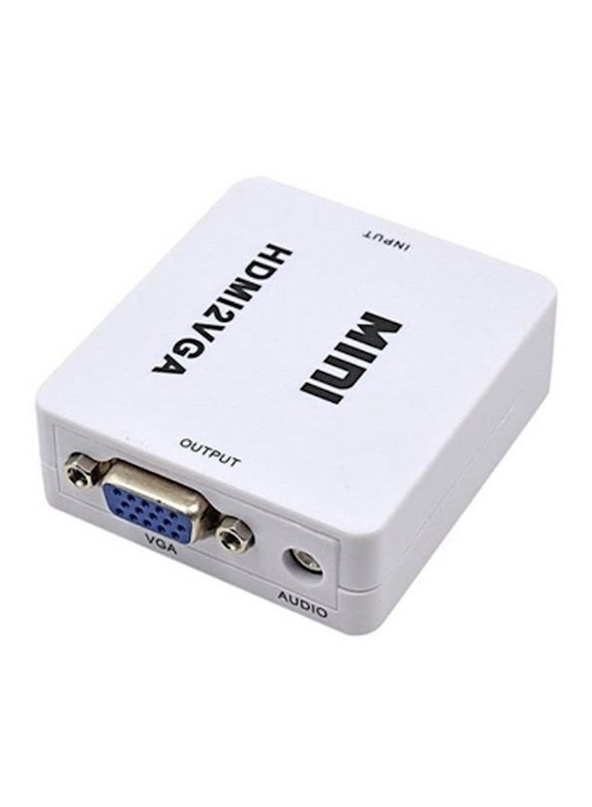 سيويل كابل محول من HDMI إلى VGA أبيض - Image 1