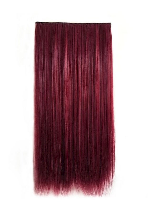 Fluffy Long Hair Extension Red 60cm - Image 1