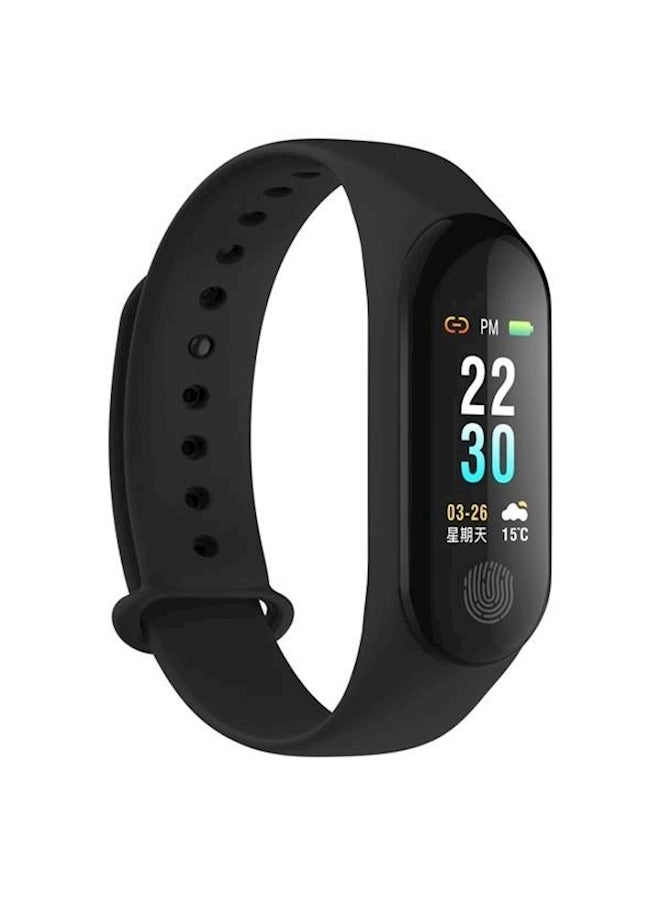 سوار يد بديل لتتبع اللياقة البدنية ومراقبة معدل نبضات القلب أسود