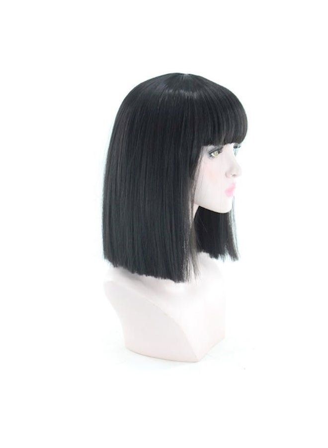 Generic Short Straight Hair Wig Black  - Image 1