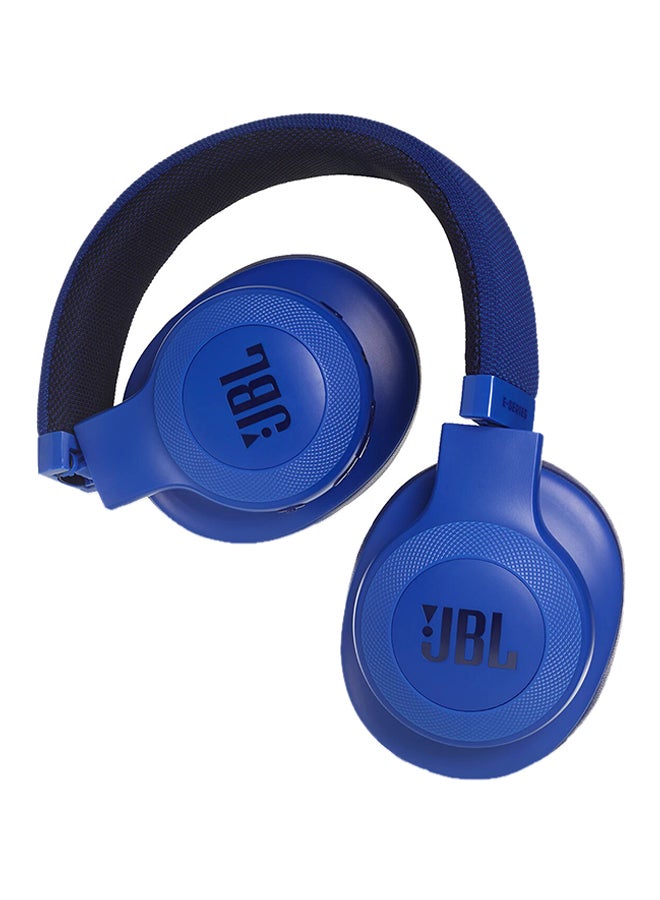 E55BT Wireless Over-Ear Headphones With Mic Blue