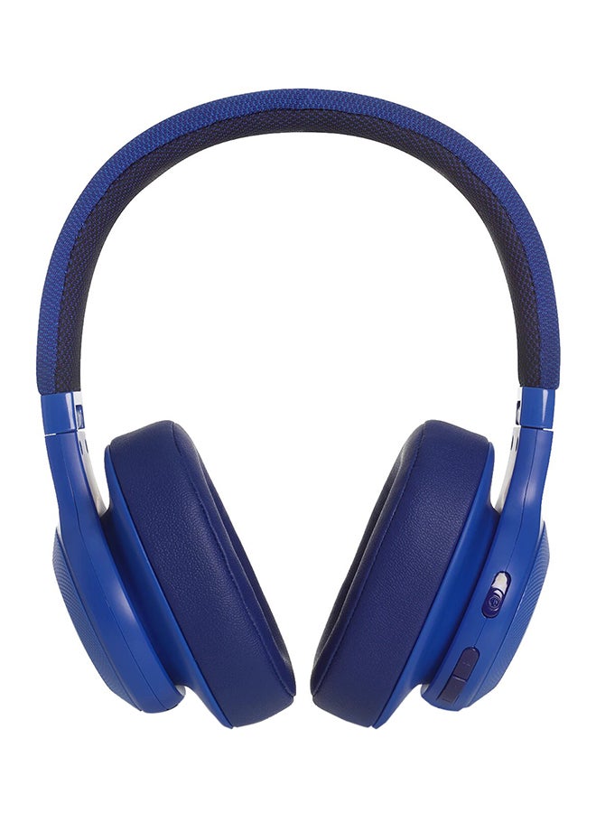 E55BT Wireless Over-Ear Headphones With Mic Blue
