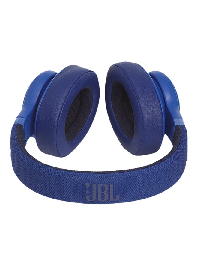 E55BT Wireless Over-Ear Headphones With Mic Blue