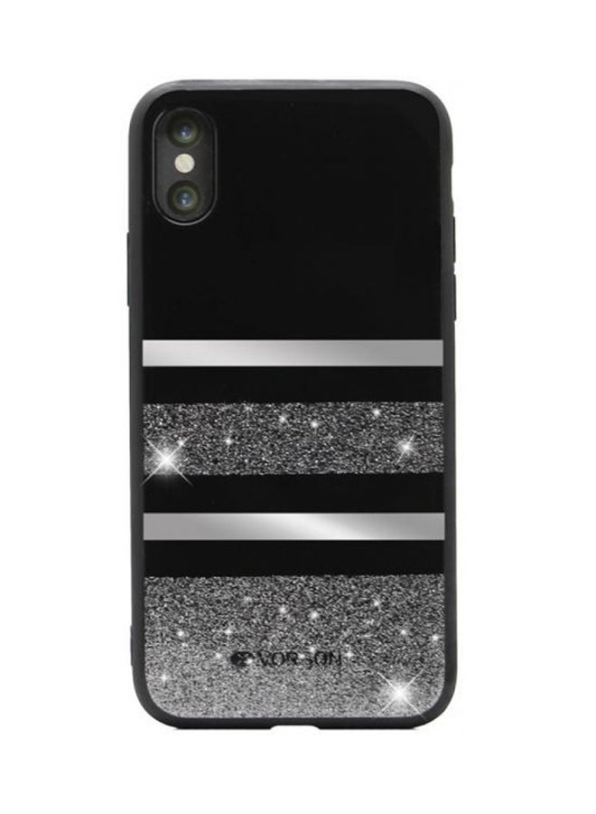 Vorson - Sparkly Case Cover For iPhone X And XS Black/Grey - Image 1