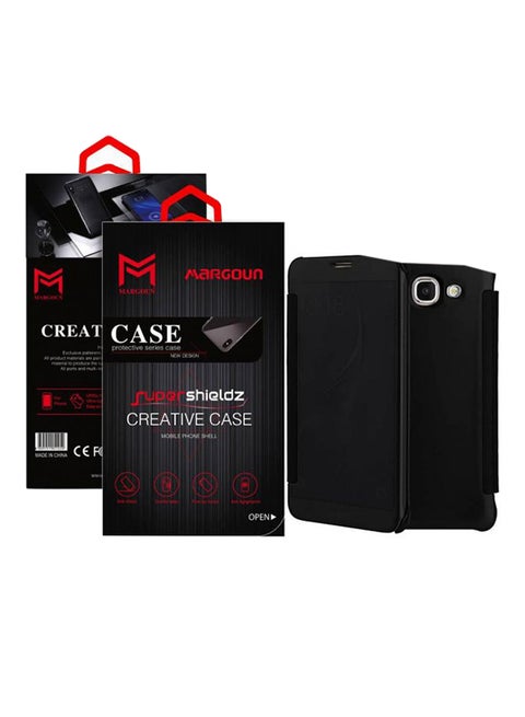 Flip Mirror Case Cover For Samsung Galaxy A7 2017/A720/A720F/DS Black