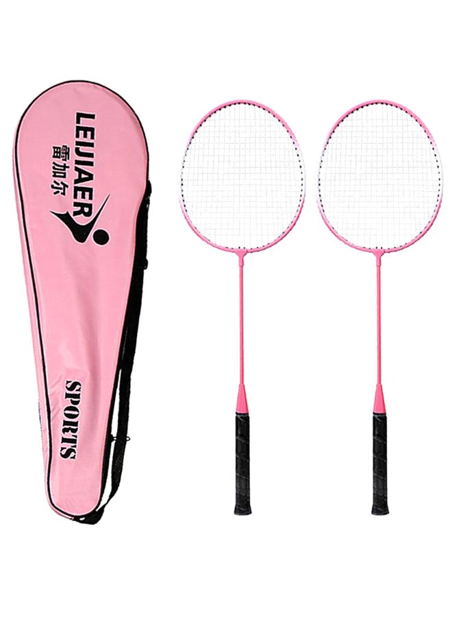 REGAIL 2 Player Badminton Racket Set With Cover Bag 66 x 20cm - Image 1