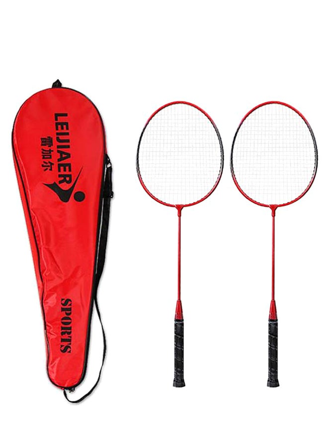 REGAIL 2 Player Badminton Racket Set With Cover Bag 66 x 20cm - Image 1