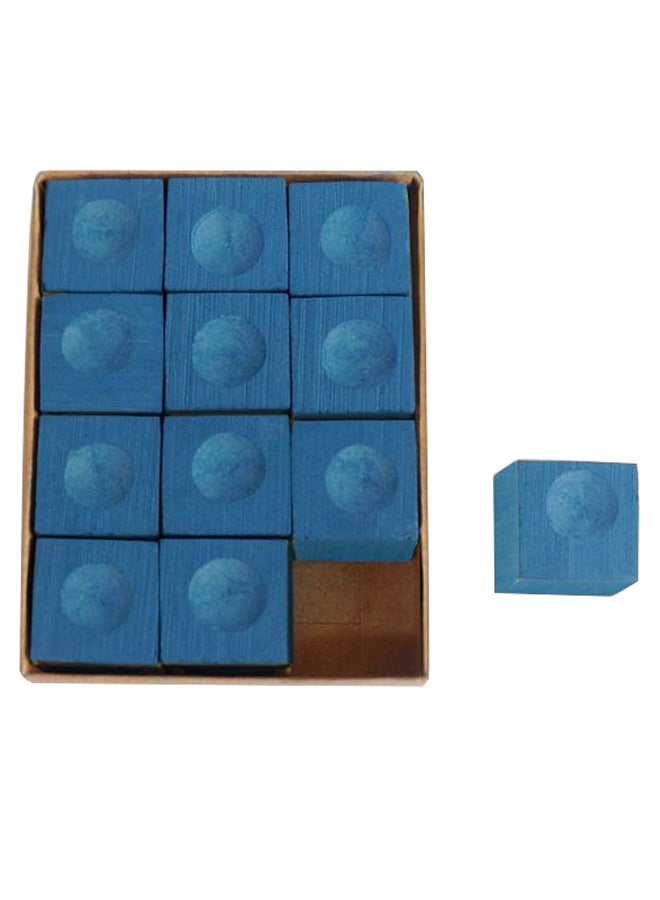 Generic 12-Piece Billiard Pool Cue Chalk Set 