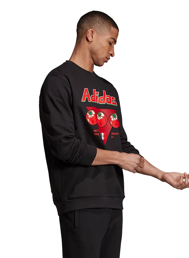 adidas Originals Bodega Can Graphic Sweatshirt Black