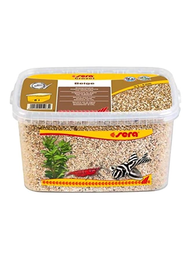Sera Natural Gravel For Freshwater And Marine Aquariums Beige 6Liters