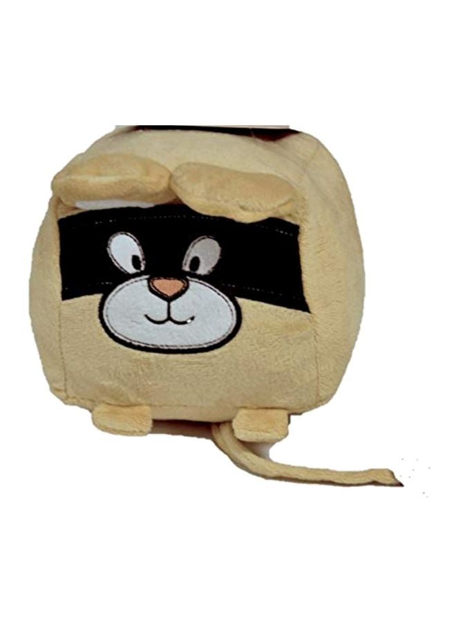 Chomper Cubeez Field Mouse Pet Toy Beige/Black/White 6inch 