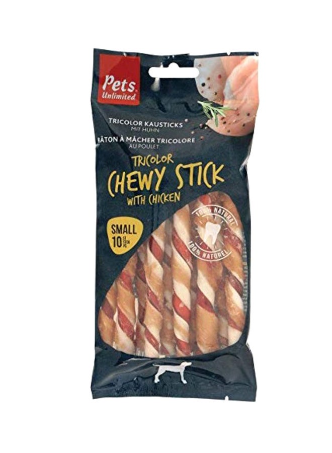 Pets Unlimited 10-Piece Chewy Stick - Chicken Beige/Brown/Red 100grams